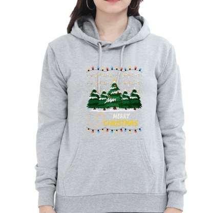 Merry Christmas Heart Hooded Sweatshirt